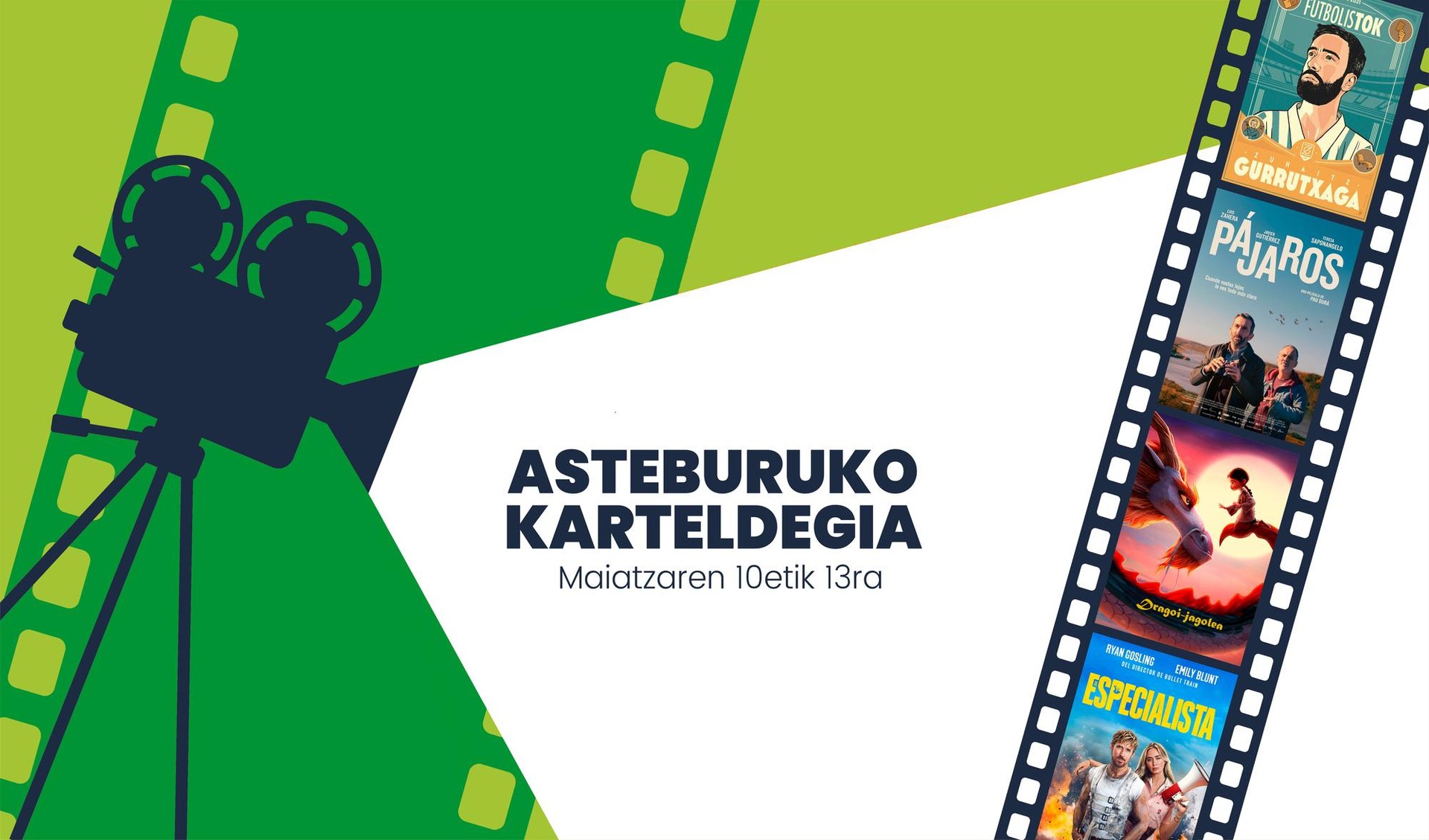 Asteburuko antzerki eta zinema karteldegia