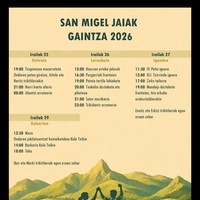San Migel jaiak