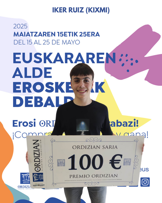 EUSKARAREN ALDE EROSKETAK DEBALDE: IKER RUIZ (KIXMI)
