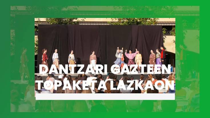 Herriarteko dantzari gazteen topaketa Lazkaon