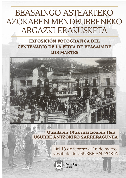 Argazki erakusketa: astearteko azokaren mendeurrena