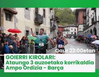 22:00etatik aurrera Goierri Kirolari saioa