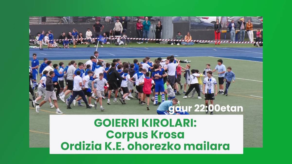 Gaur 22:00etatik aurrera Goierri Kirolari saioa
