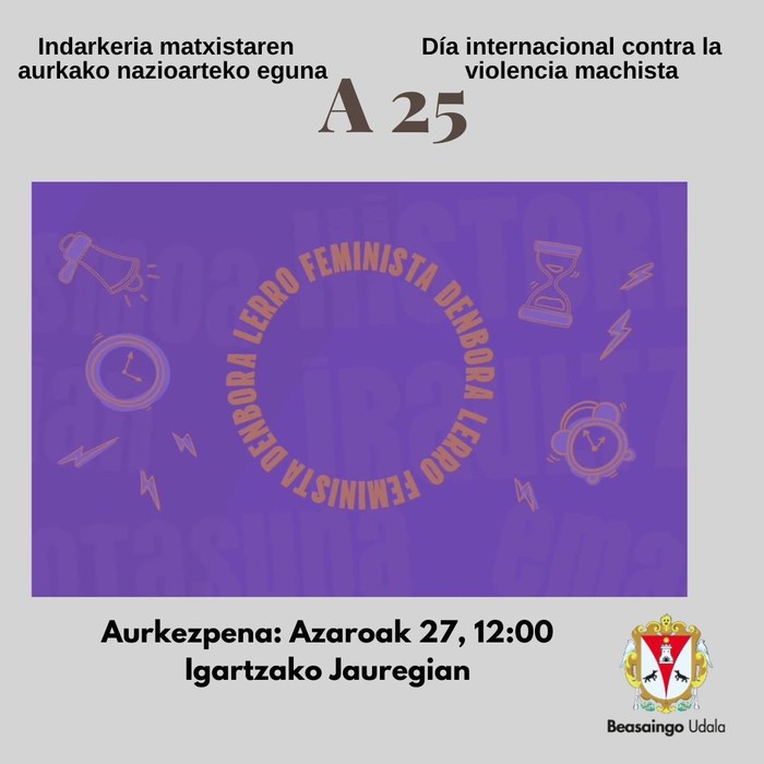 Denbora lerro feminista mahai-jokoaren aurkezpena