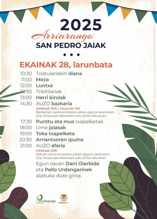 Arriarango San Pedro Jaiak