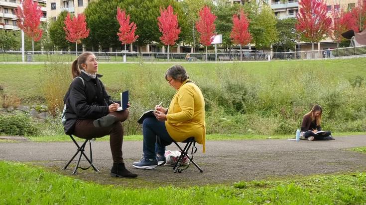 Euskal Herriko 81. marrazkilari urbanoen topaketan, Sketchcrawl modalitatean aritu ziren