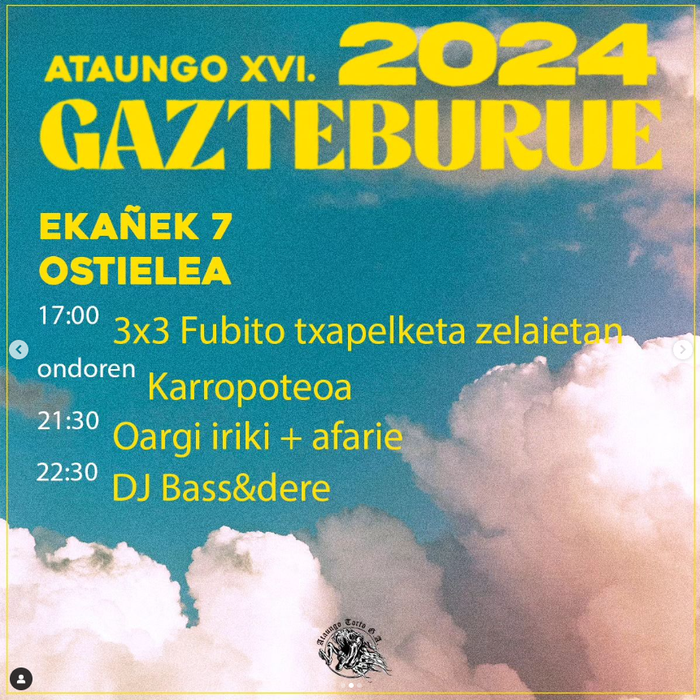 Ataungo XVI. Gazteburue