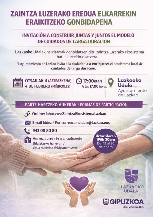 Zaintza luzerako eredua eraikitzeko bilera