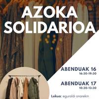 Bigarren eskuko arroparen azoka solidarioa