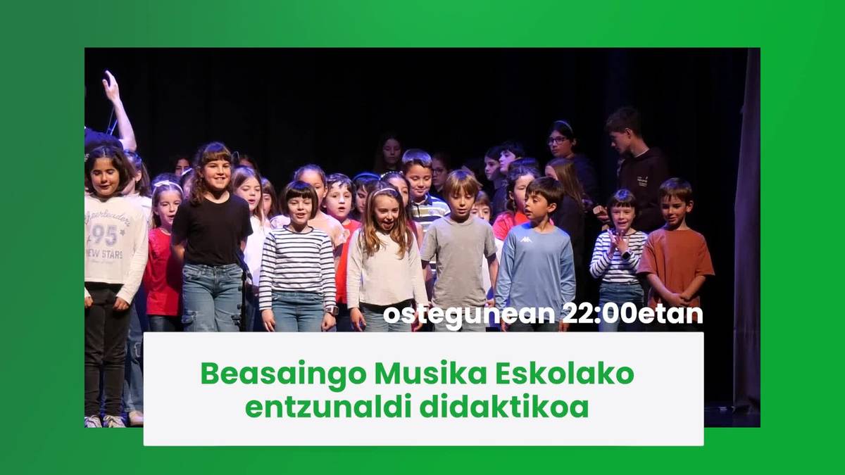 Gaur Goierri Telebistan Beasaingo Musika Eskolako entzunaldi didaktikoa