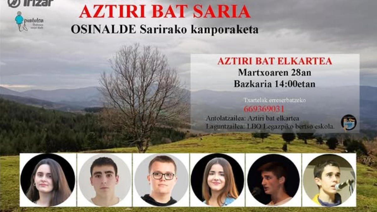 Bertsolari gazteen Aztiri Bat Saria