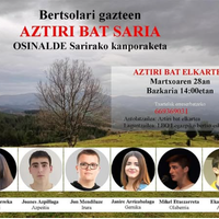 Bertsolari gazteen Aztiri Bat Saria