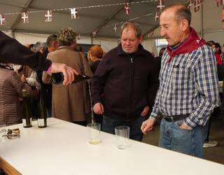 Puzgarri eta txakolin dastaketarekin alaitu zuten igandea aramarrek