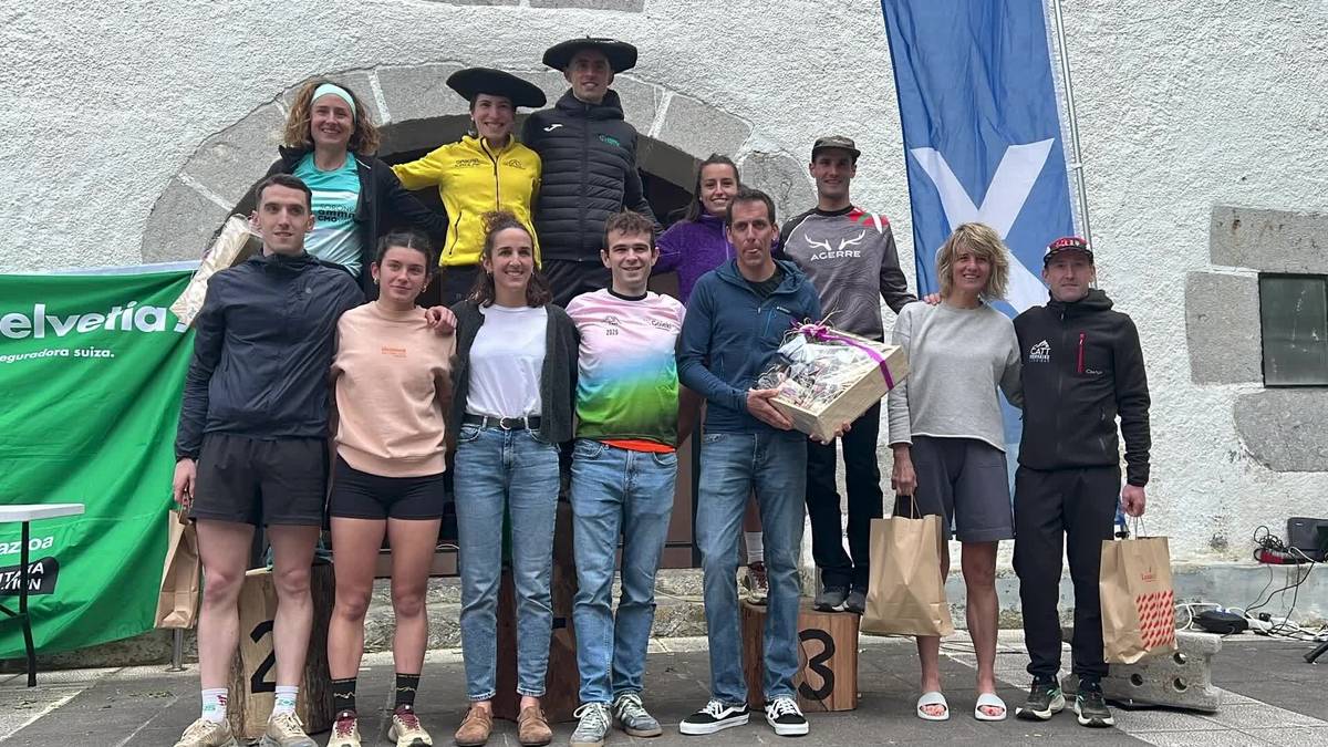 Oier Zubeldia eta Maider Unanue azkarrenak Larraiztik Txindokirako bidean
