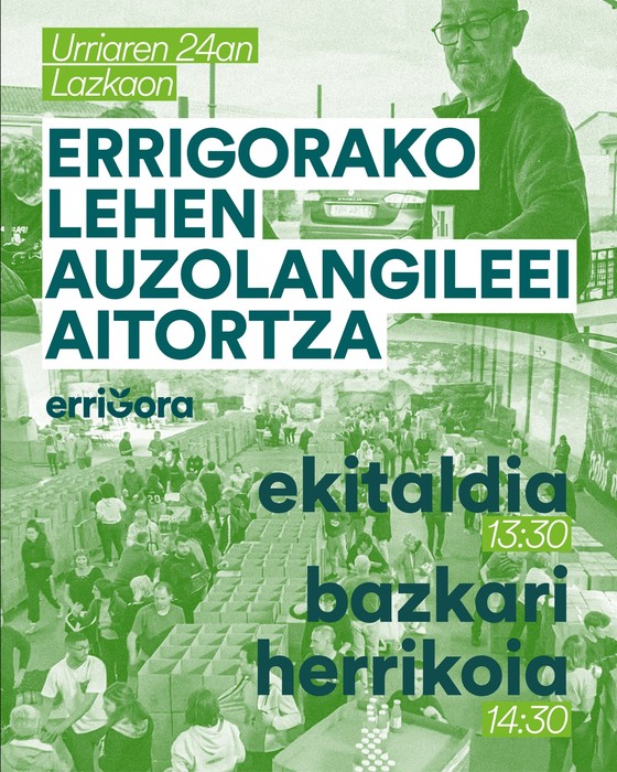 Errigorako lehen auzoegilee aitortza ekitaldia