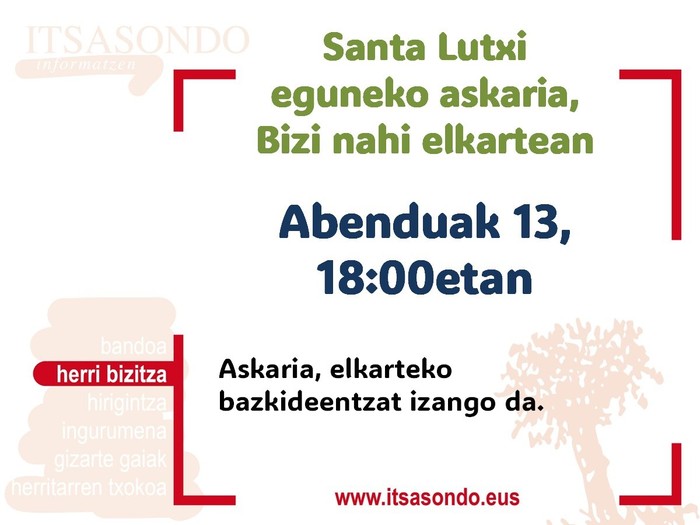 Santa Lutxi eguneko askaria