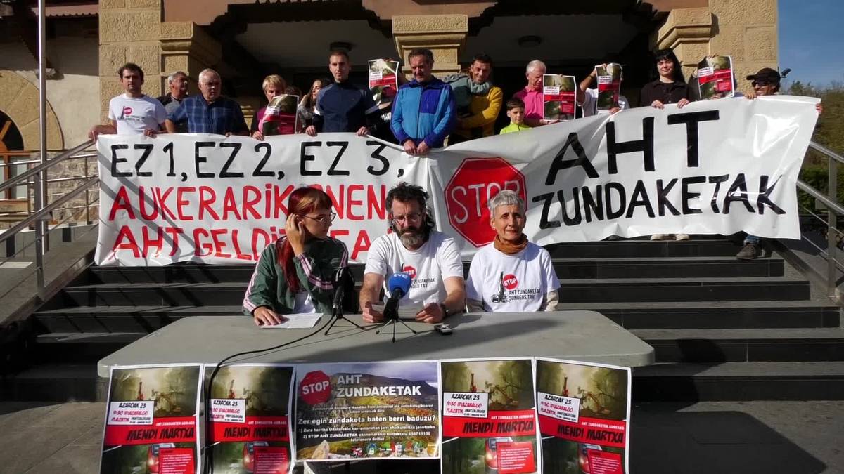 “Stop zundaketa, AHTrik EZ!” ekimenak zundaketa lanetan ez laguntzeko eskatu du