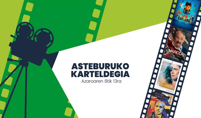 Asteburuko zinema eta antzerki karteldegia